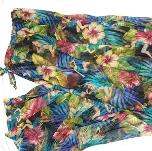 Beach pants. Swimsuit cover up pants.